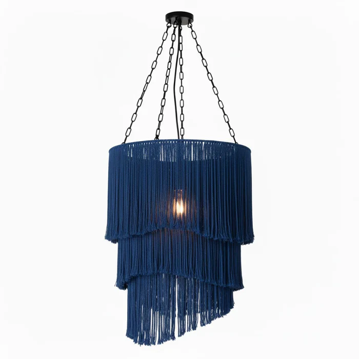Abat-jour-a-Franges-grand-format-bleu-roi