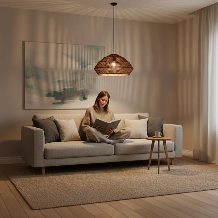 Abat_jour_artisanal_malgache_couleur_Chocolat_interieur_apaisant
