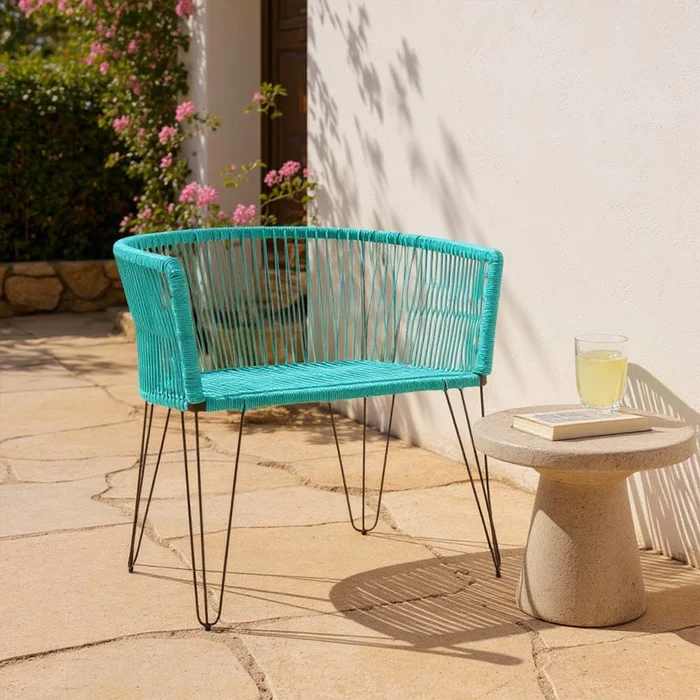 Chaise-en-corde-tressee-boheme-amboha-turquoise
