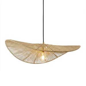 Suspension en corde naturelle bohème chic Sable | Collection MANAKARA