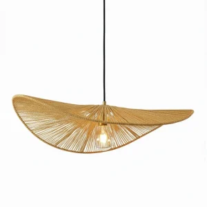Suspension en corde naturelle bohème chic Miel | Collection MANAKARA