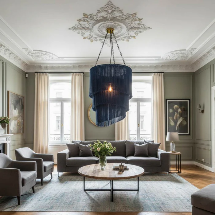abat_jour_franges_grand_format_bleu_roi_salon_deco