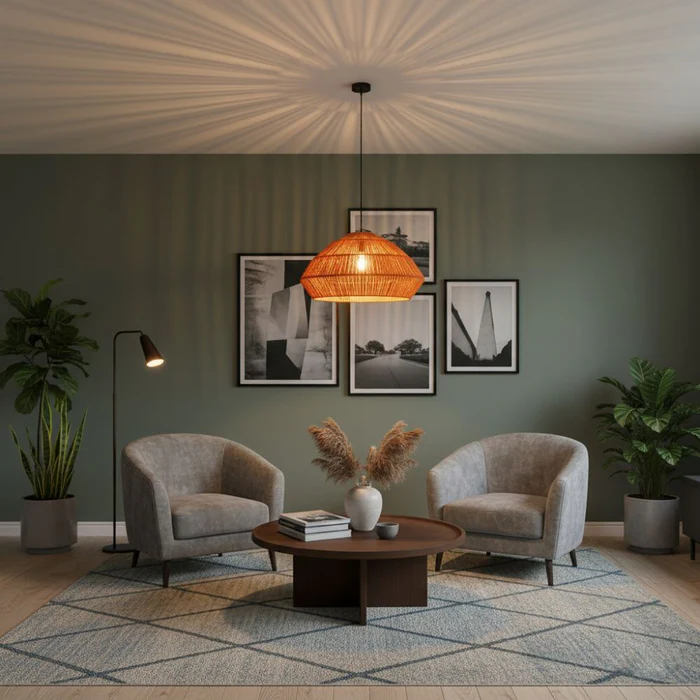 abat_jour_orange_tresse_main_deco_scandinave