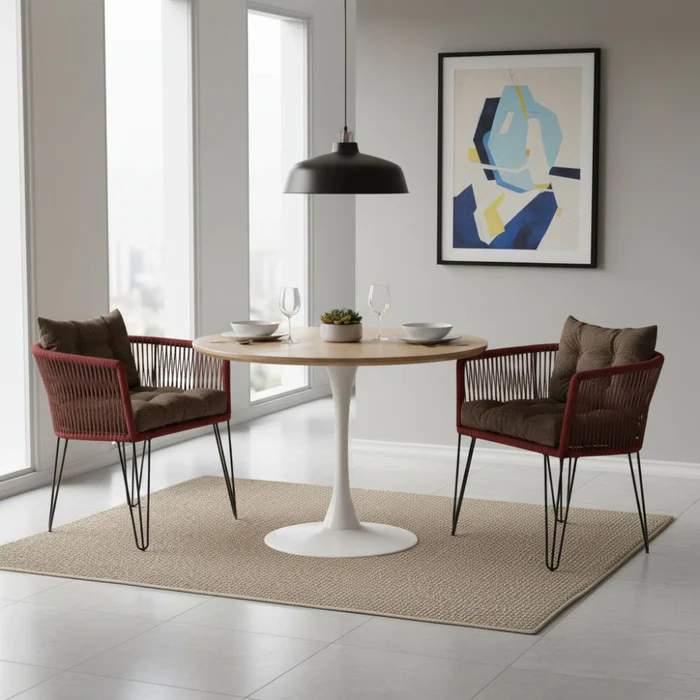chaise_design_artisanale_rouge