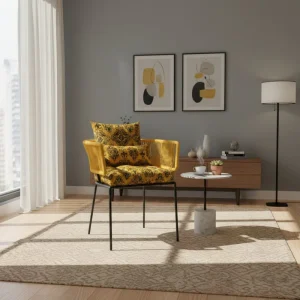 Chaise en corde tressée bohème intérieur-extérieur Vert d'eau