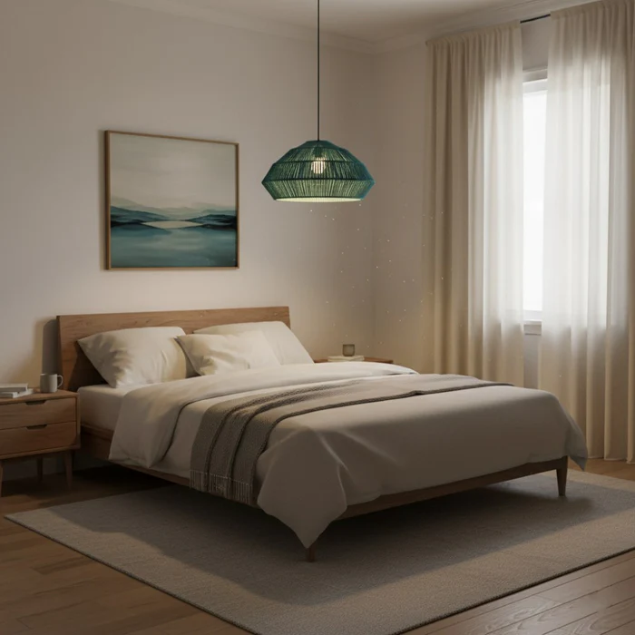 luminaire_main_corde_naturelle_design_epure_bleu_lagon