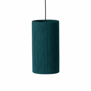 Plafonnier cylindrique bohème Bleu Lagon | Collection ANTALAHA