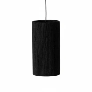 Plafonnier cylindrique bohème Noir | Collection ANTALAHA
