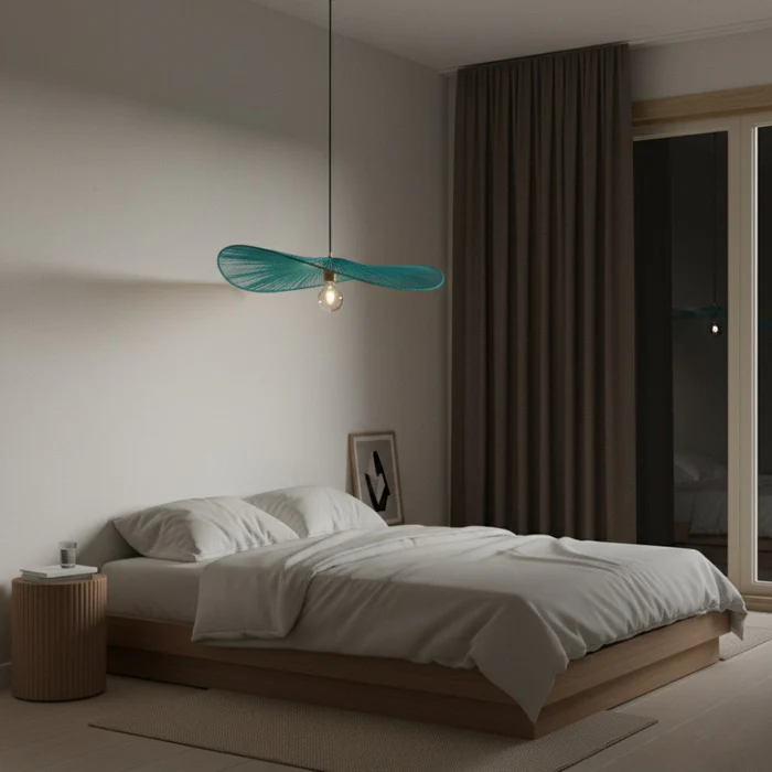 suspension_corde_naturelle_boheme_chic_turquoise