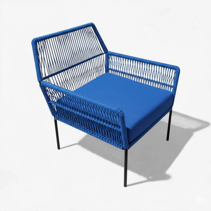 Fauteuil-en-corde-tressee-bleu-roi-Collection-TANA