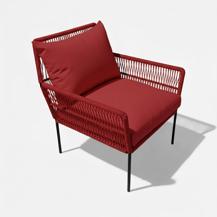 Fauteuil-en-corde-tressee-boheme-Rouge-amboha