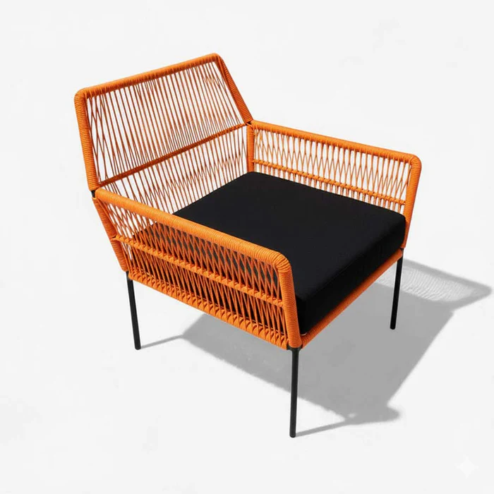 Fauteuil-en-corde-tressee-boheme-Orange-amboha