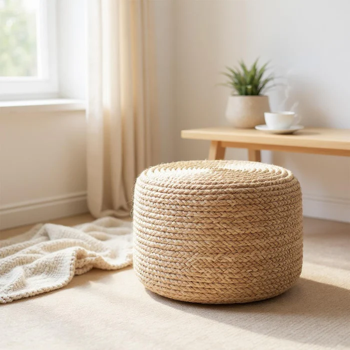 Grand-Pouf-Raphia-tresse-boheme