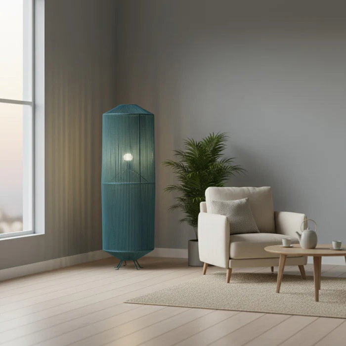 Lampe_sur_pied_boheme_chic_bleu_lagon_Collection_NOSY_BE
