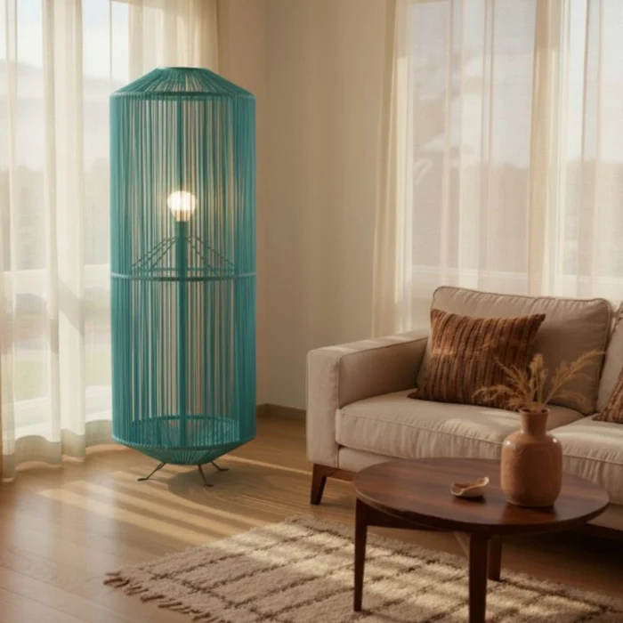 Lampe_sur_pied_boheme_chic_turquoise_Collection_NOSY_BE