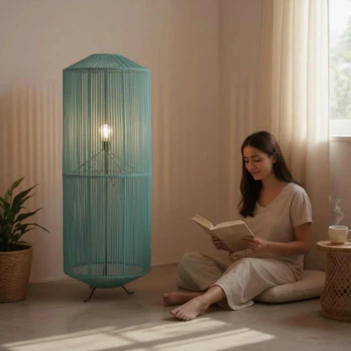 Lampe_sur_pied_boheme_chic_Turquoise_design_contemporain