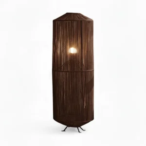 Lampe sur pied bohème chic Chocolat | Collection NOSY BE