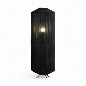 Lampe sur pied bohème chic Noir | Collection NOSY BE