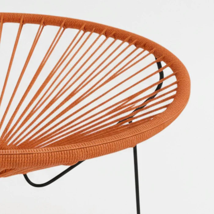 Table-basse-ronde-orange-chic