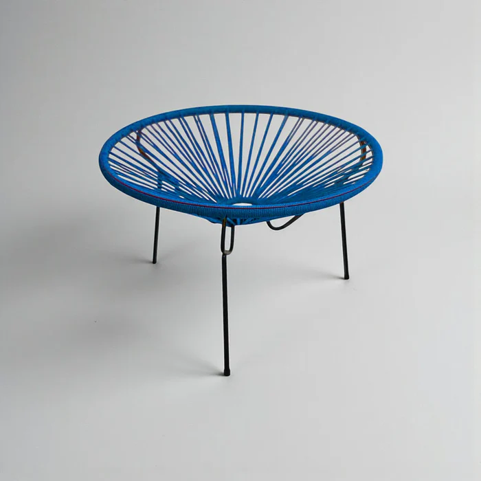 Table-basse-ronde-bleu---boheme-chic