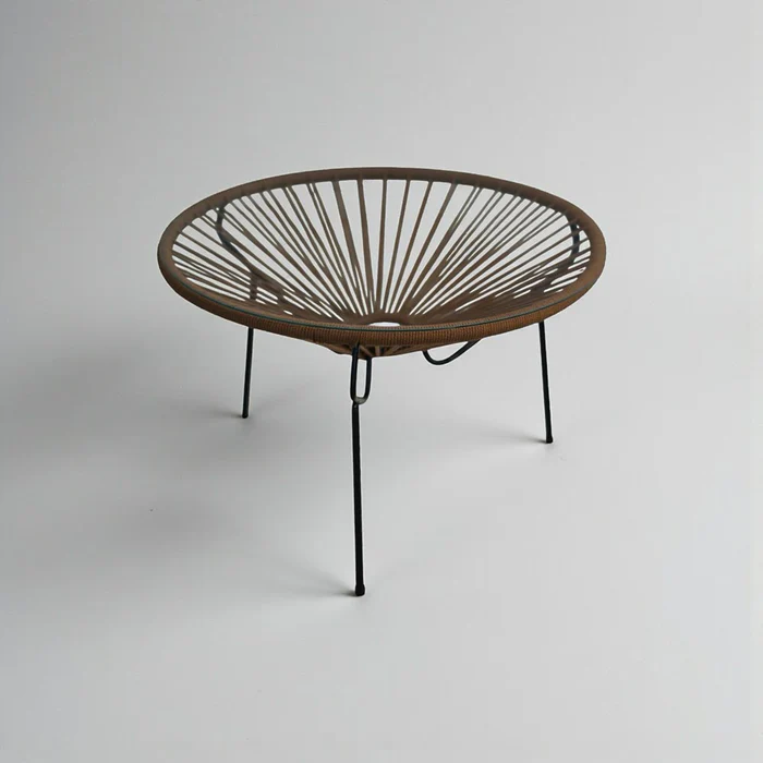 Table-basse-ronde-chocolat-boheme-chic