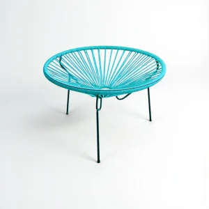 Table basse ronde Turquoise - bohème chic | 60cm