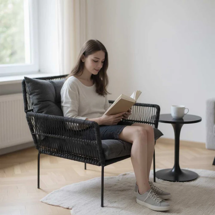 Fauteuil-en-corde-tressee-boheme-Noir-Collection-TANA